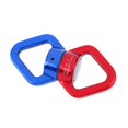 thumbnail image 2 of Greeniant Conector de cuerda giratoria de 360 ​​grados, equipo de montañismo, mosquetón giratorio, accesorio de aro de conexión, Hardware de rescate carpas Azul rojo Greeniant OD002828-01, 2 of 6