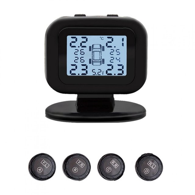 presión C-120 Sensor TPMS externo Sistema de monitoreo de presión de neumáticos automático USB con pantalla LCD Unbranded QC28775