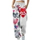 thumbnail image 2 of Pantalones de Cintura Elástica Con Bolsillo Estampado Informal A La Moda Para Mujer, Pantalones Largos Rectos, Pantalones de Chándal Odeerbi ODB-6, 2 of 5