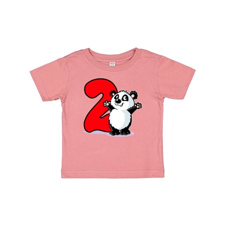

Inktastic 2nd Birthday Panda Gift Baby Boy or Baby Girl T-Shirt