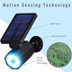 thumbnail image 4 of Foco biónico Luces solares LED de lujo Foco alimentado por energía solar con sensor de movimiento de 25 pies para exteriores, 4 of 7