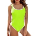 thumbnail image 1 of FhsagQ Ensembles de Maillots de Bain pour Femmes, String de Sommeil, Maillots de Bain à Col en U, Maillot de Bain une Pièce Taille Haute, Ensembles de Maillots de Bain pour Femmes, Robe, Ensembles de Maillots de Bain Sans Entrejambe Vert L, 1 of 5