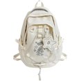 thumbnail image 1 of Mochila Kawaii Con Lindo Colgante De Estrella Bolsa De Gran Capacidad Para Mujer-blanco, 1 of 5