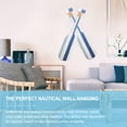 thumbnail image 3 of LABELEPH 2Pcs Blue Wooden Oar Hanging Pendant Housewarming Gift for Friends and Family, 3 of 6