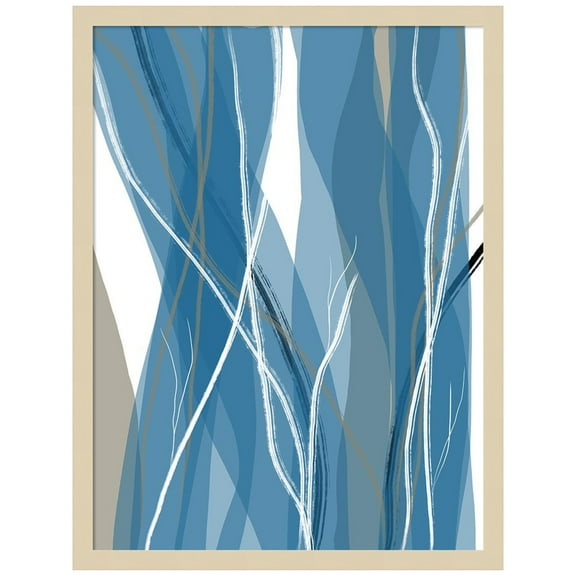 Amanti Art Sea Meadow III Wood Framed Wall Art Print