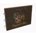 thumbnail image 7 of Darling Souvenir Personalized Engraved Laser Cut Wedding Guest Book Wooden Cover Sign-in Book Registry Guestbook Scrapbook-KW, 7 of 7