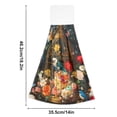 thumbnail image 2 of Dailycode Kitchen Wash Cloths with Hanging Loops Absorbent Absorbent Quick Drying Hand Towels, 2 Pack, Bird Cake Flower Butterfly, 2 of 7