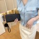 thumbnail image 3 of Cartera con cremallera TUNC para mujer y funda para teléfono móvil con bloqueo RFID piel sintética vegana negro Sencillez, 3 of 5