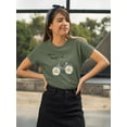 thumbnail image 2 of Daisy Bicycle Ride T-Shirt Women -Image by Shutterstock, Female 5X-Large, 2 of 4