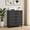 Black, variant on Kelno Rolling File Cabinet Under Desk Lateral Filing Storage Organizer with Lockable Casters Mobile Printer Stand, Black