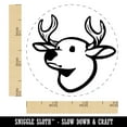thumbnail image 2 of Deer Buck Head Self-Inking Rubber Stamp Ink Stamper - Orange Ink - Small 3/4 Inch, 2 of 7