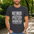 thumbnail image 3 of Jollimate Retired Husband Shirt, Free To Do What Wife Wants Quote, Men Retirement Tee, 3 of 6