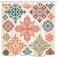 thumbnail image 1 of ABPHQTO Cortina de ducha de baño de tela de poliéster con estampado de estilo de figura Ornamental étnica Mandala 160x180 cm, 1 of 1