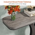 thumbnail image 6 of Tribesigns Industrial Console Tables, 40" Narrow sofa Entryway Tables with Geometric Base for Living Room, Hallway and Foyer,Gray and Black, 6 of 8