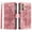 Pink, variant on Case for Samsung Galaxy A25 5G High Quality Clipless 2-in-1 Bottom Shell Microfibre Lining Inside Carbon Fibre PU Spliced With Fine Grain PU With Red Vertical Stripes Aluminium Metal Logo