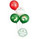 thumbnail image 5 of Globos decorativos navideños gruesos de 10 pulgadas, diseño de fiesta navideña, decoración del festival de Benue, suministros de globos de color verde oscuro y rojo, 5 of 5