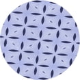 thumbnail image 1 of Ahgly Company Machine Washable Indoor Round Transitional Heavenly Blue Area Rugs, 3' Round, 1 of 7