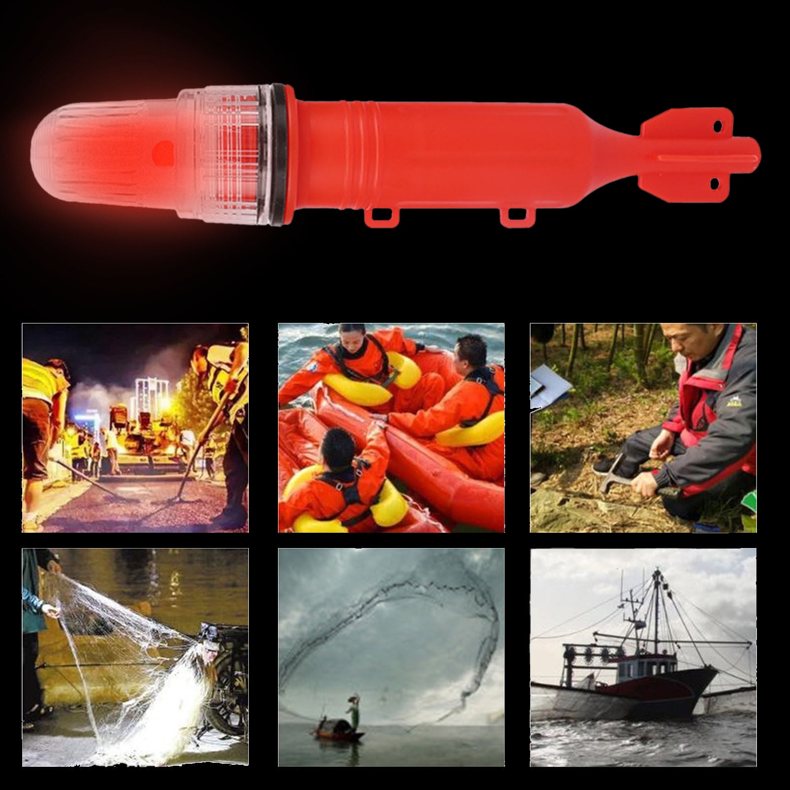 Emergency Marine Flares Kit - Coast Guard Compliant LED Distress Signals for Boats, Kayaks & Pontoons | Waterproof Flashing Beacon Lights for Night Safety