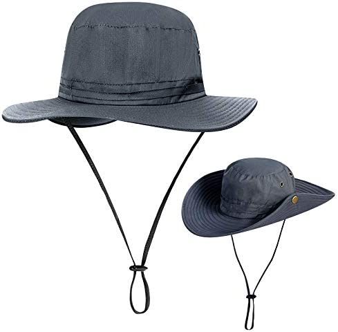 Sun Protection Hat for Men Women, Wide Brim Bucket Hat for Outdoor Sport   Works Fishing Hat with Neck Flap