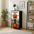thumbnail image 7 of Dresser for Bedroom with 4 Storage Drawers Fall Decor Pumpkin Autumn Harvest Scarecrow Farmhouse Chest of Drawers Steel Framed Fabric Closet Organizers for Entryway, 7 of 7