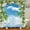 ndhd6970, variant on 3D window opening scenery natural landscape printed shower curtain washable bath curtain bathroom decoration with hook curtain