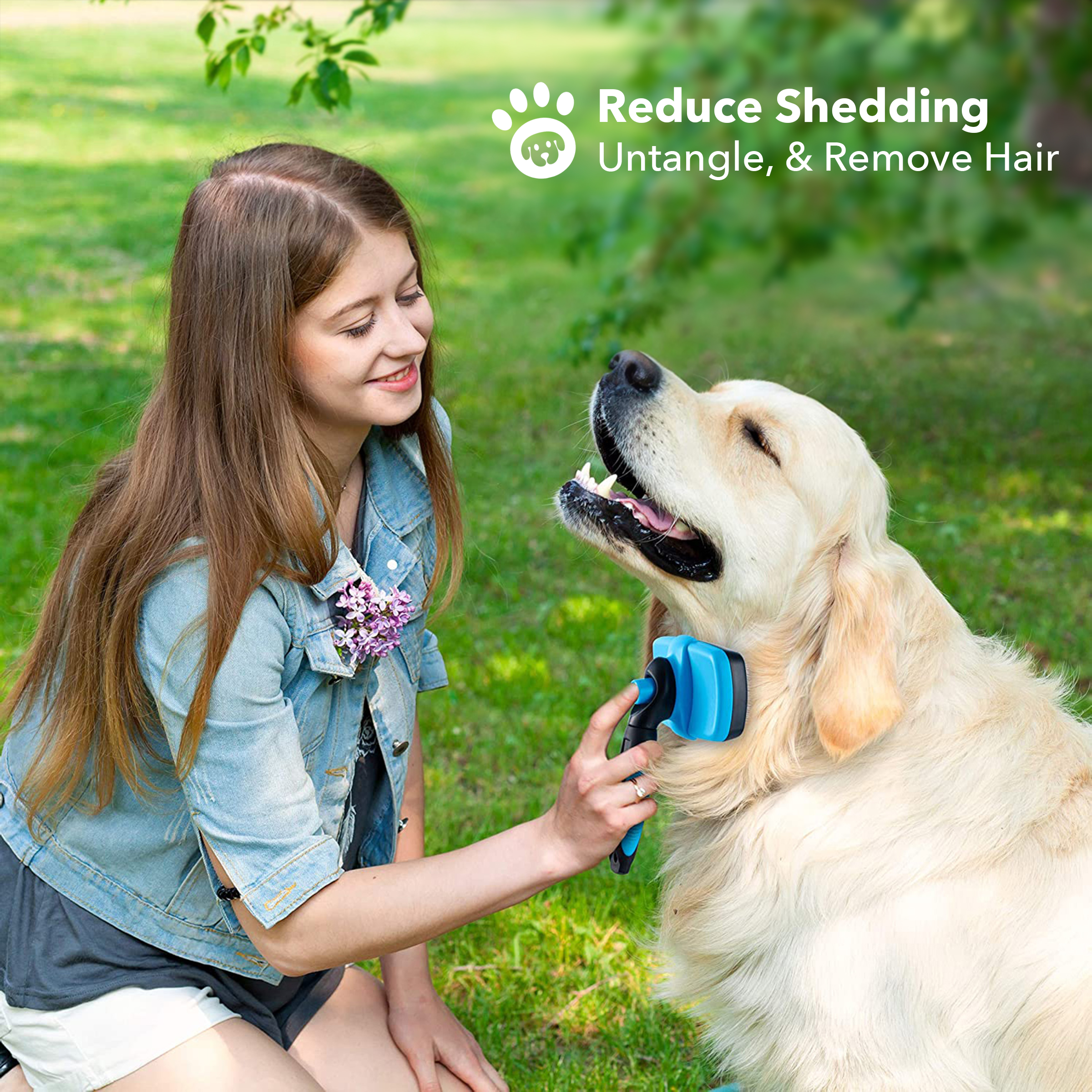 Boshel Self-Cleaning Slicker Brush for Dogs & Cats photo 6
