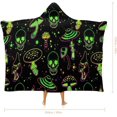 thumbnail image 2 of Gothic Skull Fleece Wearable Blanket for Adults with Halloween Themed Hooded Blanket Warm Cozy Bones Gift for Women, 2 of 6