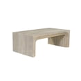 thumbnail image 2 of Taran Designs Mason 2-piece Carved Solid Wood Living Room Table Set in White, 2 of 6