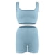 thumbnail image 2 of Gibobby Trajes de Entrenamiento para Mujer Conjunto de ropa de yoga Moda Sexy Correr al libre Desnudo Ropa deportiva Ropa deportiva de secado rápido ajustada(Azul,M), 2 of 5