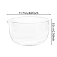 thumbnail image 3 of 4.6 Inch Clear Glass Mixing Bowl With Pour Spout, Small Borosilicate Glass Serving Bowl, Multipurpose Glass Prep Bowls for Baking, Yogurt, Fruit, Egg Mixing, 3 of 6
