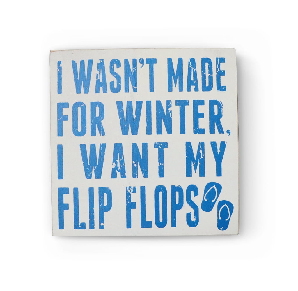 wooden flip flops home decor