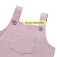 thumbnail image 6 of BOOMNY Toddler Girls Overalls Solid Sleeveless Jumpsuits for Kids Soft Baggy Fall Playsuits, 6 of 6