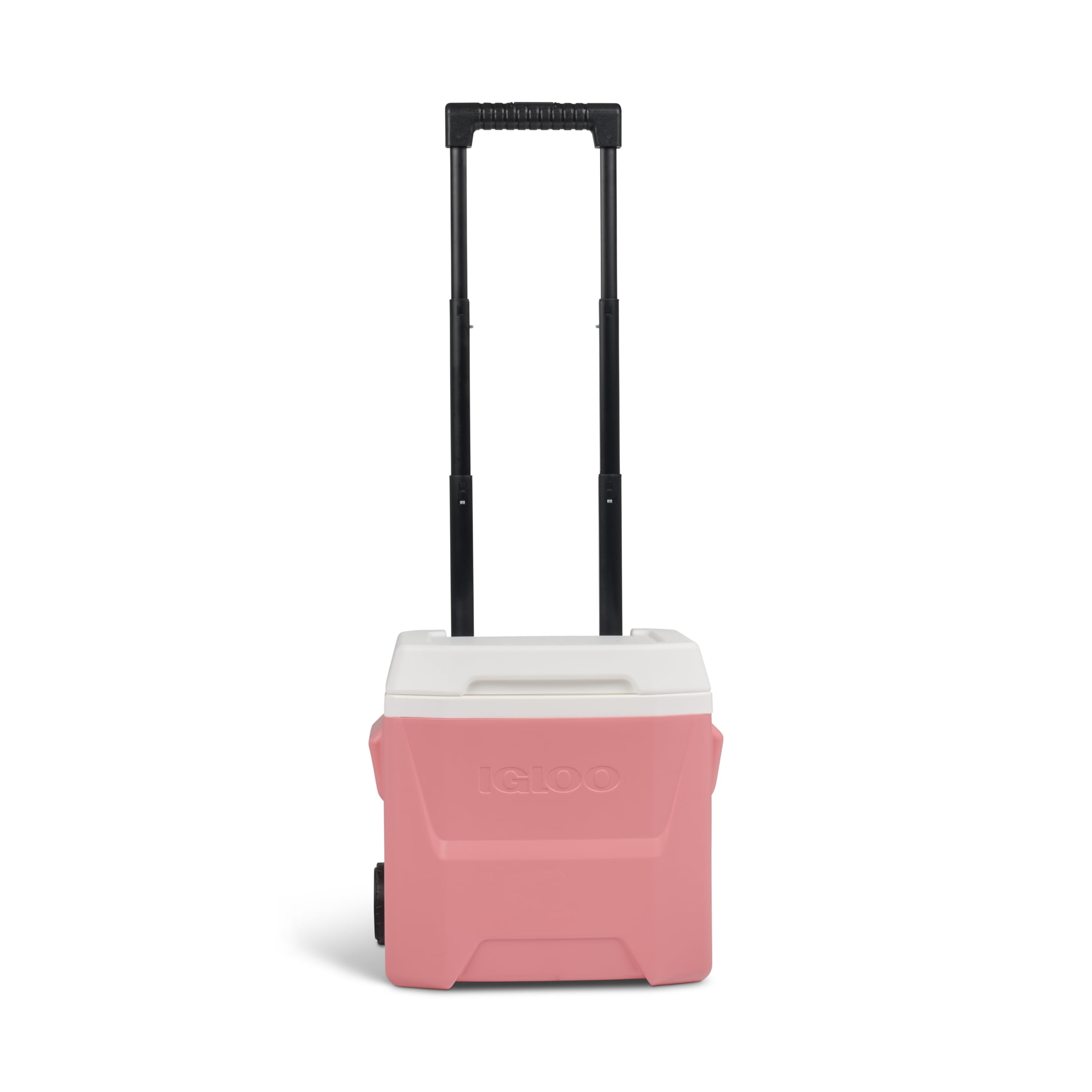 Igloo 16 QT Laguna Hard Side Ice Chest Cooler with Wheels, Coral Pink