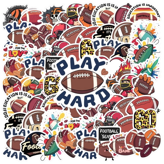 35pcs Humorous Football Stickers Sports Stickers Cartoon Stickers for Laptops Suitcase Notebooks