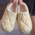 thumbnail image 2 of Slippers for Women, Winter House Slippers Indoor Outdoor Unisex Couple Fashionable Casual Winter Outerwear Closed-Toe Half-Slippers Fleece-Lined Warm Flat Slippers, 2 of 8