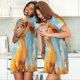 thumbnail image 4 of Fotbe Happy Goat In Meadow Bata de Dormir para Mujer con Estampado, Camisón de Algodón de Manga Corta, Ropa de Dormir Casual, 4 of 6