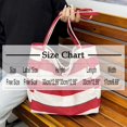 thumbnail image 3 of CHUMUD Striped Canvas Tote Handbag for Women Vertical Stripe Large Capacity Shoulder Bag for Shopping Travel, 3 of 7