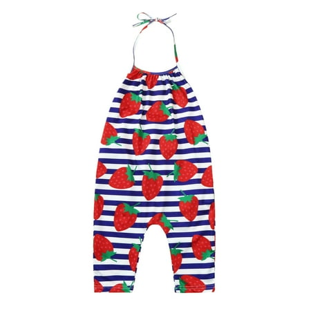 

Youmylove Cute Toddler Jumpsuit Kids Baby Girls Sleeveless Summer Romper Playsuit Autumn Clothes 1-6Y