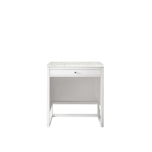 James Martin Vanities 30"  Countertop  Unit (makeup counter), Glossy White Quartz Top