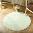 thumbnail image 3 of Soft Round Fluffy Area Rug for Girls Bedroom Anti-Slip Living Room Carpet Children Room Decor, White, 3 of 8