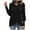 Black, variant on WREESH Women's Solid Color Knit Sweater Soft Puff Long Sleeve Shirts Lightweight Square Neck Casual Tunic Tops Khaki