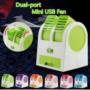2 USB Portable Mini Fan Blade-less Mini Cooler Air Vent Cooling Fan Fragrance