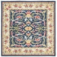 thumbnail image 2 of Safavieh Heritage Toby Oriental Area Rug, Navy/Ivory, 6' x 6' Square, 2 of 10