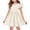 Beige, variant on Girls Dress Kids Easter Print Sleeveless Knee Length Patchwork Party Dress for Holiday Celebration Events Beige 2 Years-3 Years