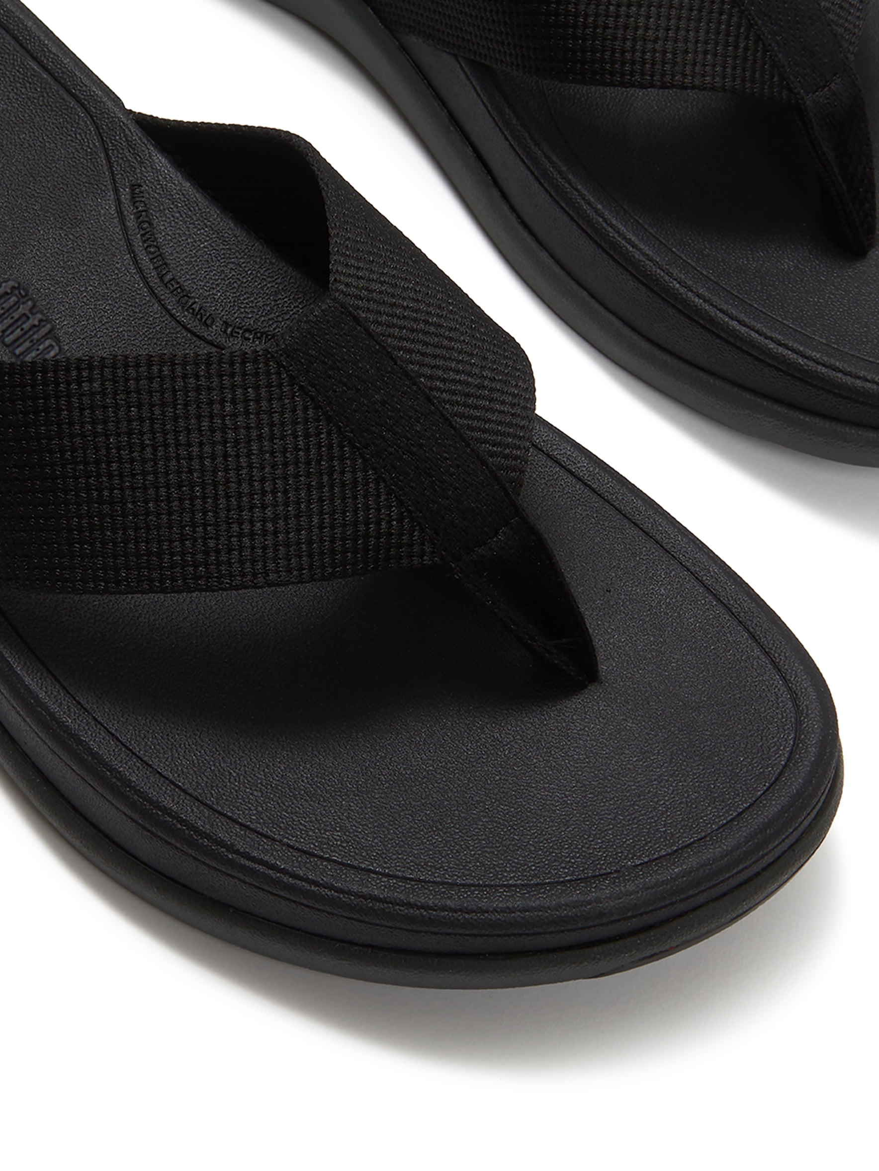 Fitflop Men's F-Mode Go Textured-Webbing Toe-Post Sandals