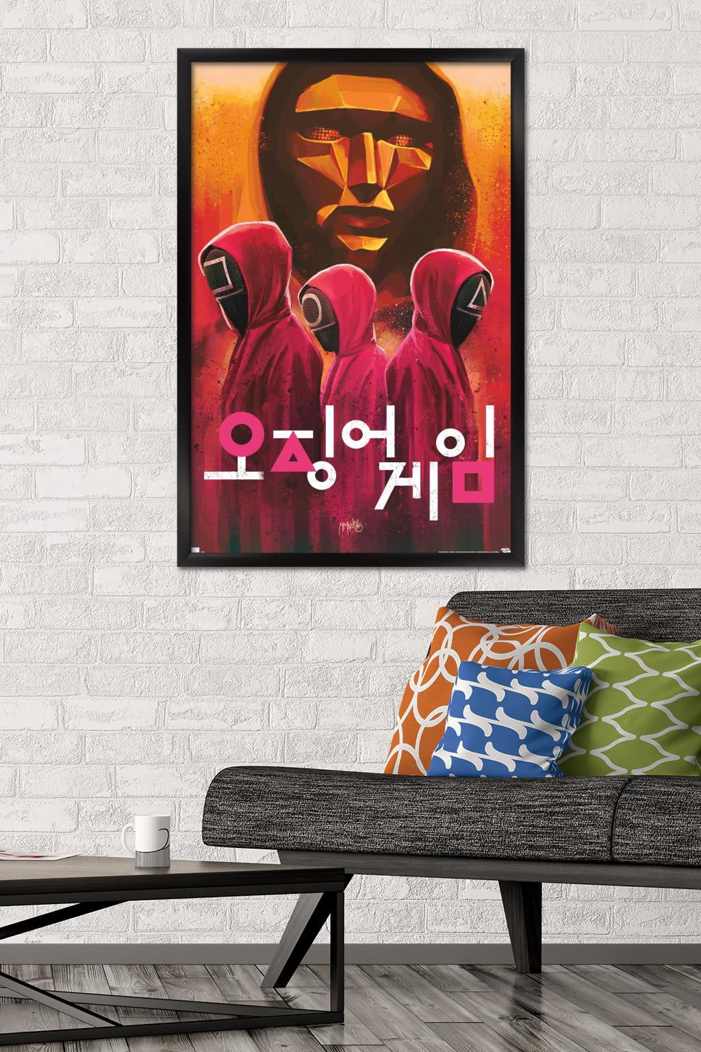 Netflix Squid Game - Evil Group Wall Poster, 22.375" x 34" Framed