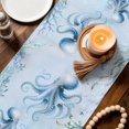 thumbnail image 2 of Table Runners 72 Inches Long Dress Scarves, Octopus Coastal Farmhouse Kitchen/Dining Table Decor Table Runner, Coffee Tablerunners, Nautical Seaside Coral Starfish Conch 13x72 Inch, 2 of 8