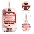 thumbnail image 2 of Ventilador de aire acondicionado Ventilador eléctrico doméstico Refrigerador de aire recargable por USB (rosa) Sywqhk Libre de BPA, 2 of 6