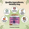 thumbnail image 5 of POLHIDE Yeast Probiotic Chews for Dogs, Itch Relief Sensitive Skin and Gut Health Support, 3 Billion CFU, Meat Flavor, 120 Count, 5 of 9