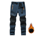 thumbnail image 2 of Pantalones de esquí Soft Shell a prueba de viento para otoño e invierno, pantalones de secado rápido gruesos con forro polar para hombre, pantalones de carga de polar para exteriores para hombre, 2 of 6